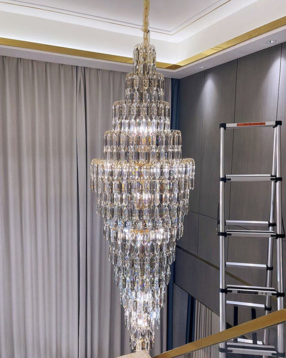 WOMO Tiered Tapers Crystal Chandelier-WM2382