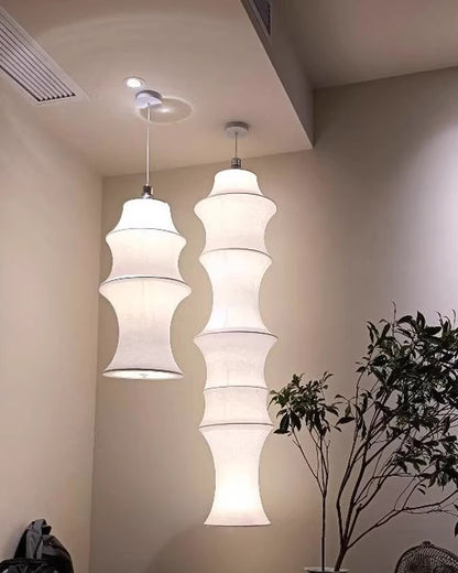 WOMO Long Lantern Silk Pendant Light-WM2600