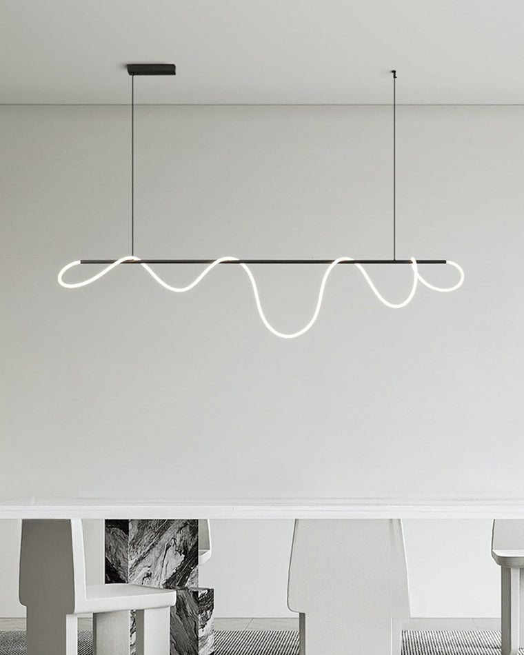 WOMO Rope Led Linear Brass Chandelier-WM2059a