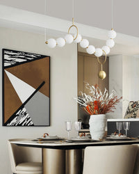 WOMO String Pearl Chandelier-WM2102