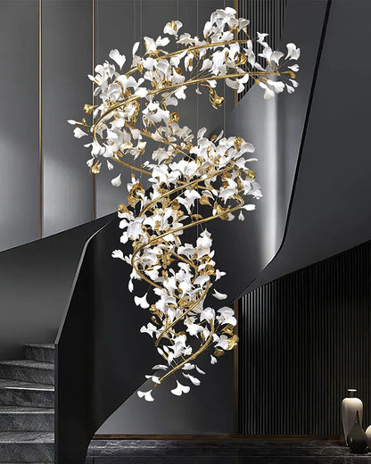 WOMO Gingko Spiral Chandelier-WM2423