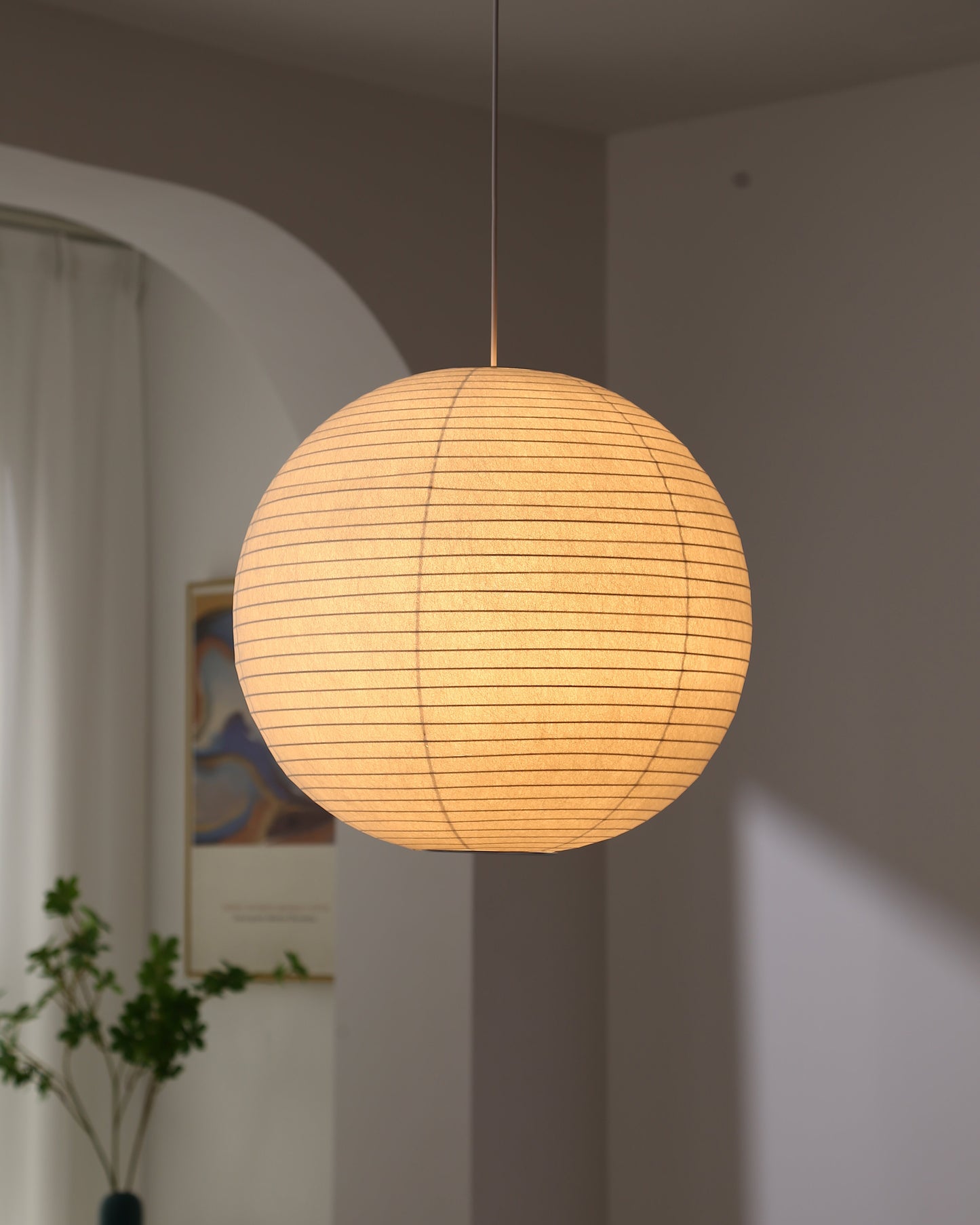 WOMO Globe Silk Pendant Light-WM2965