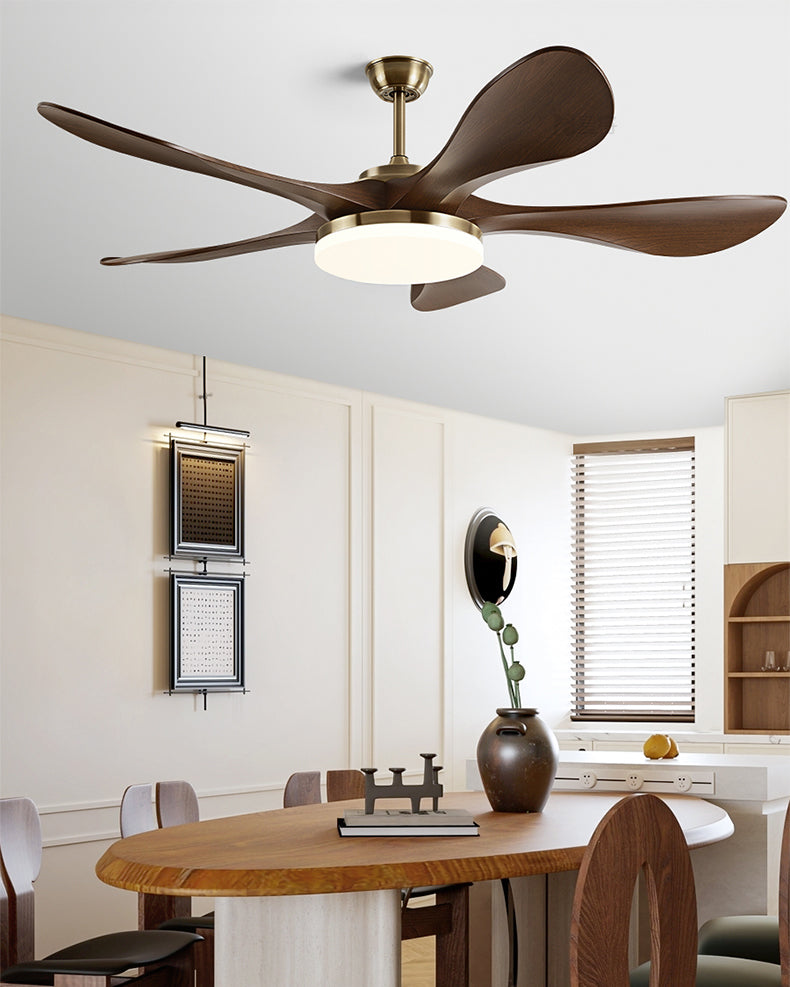 WOMO Mid Century Modern Ceiling Fan Lamp - WM5173