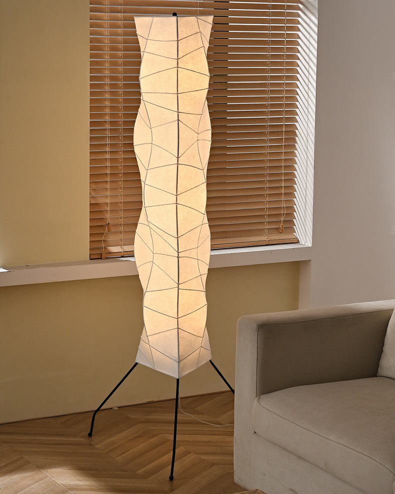 WOMO Column Silk Floor Lamp-WM7094