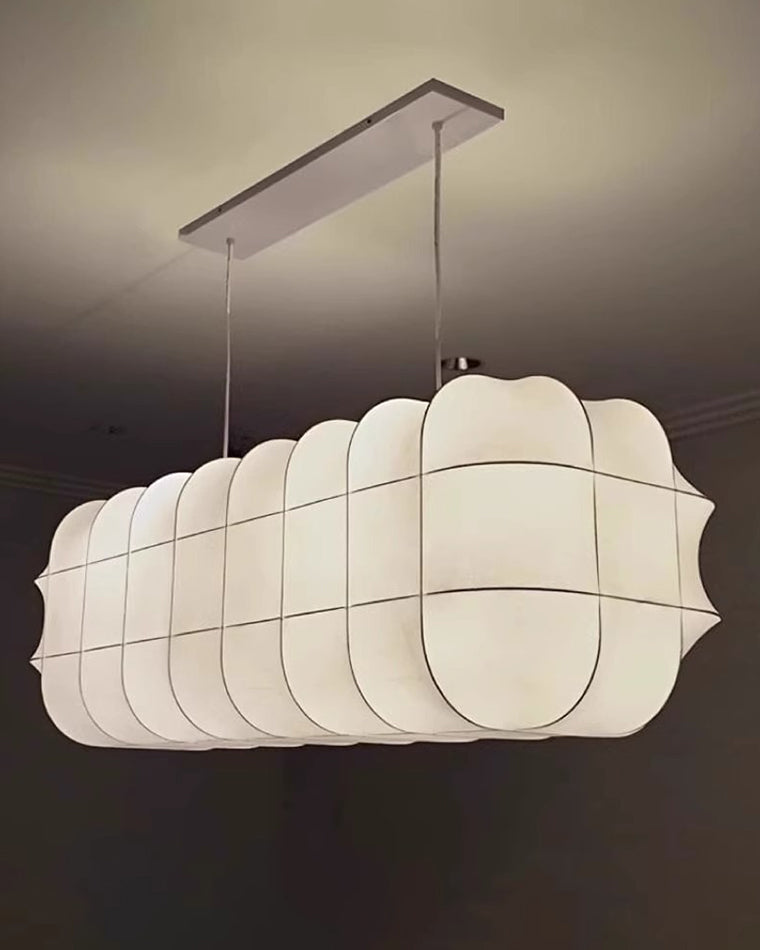 WOMO Rectangular Fabric Chandelier-WM2957