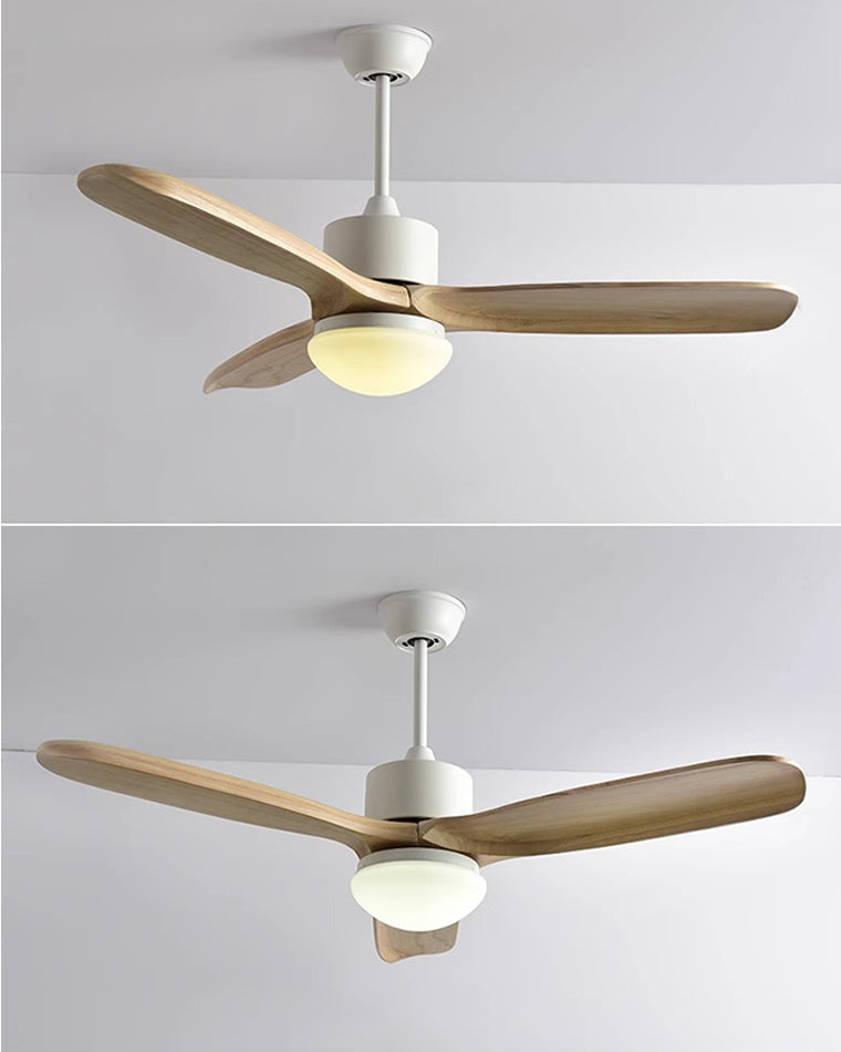 WOMO Mid Century Modern Ceiling Fan Lamp-WM5119