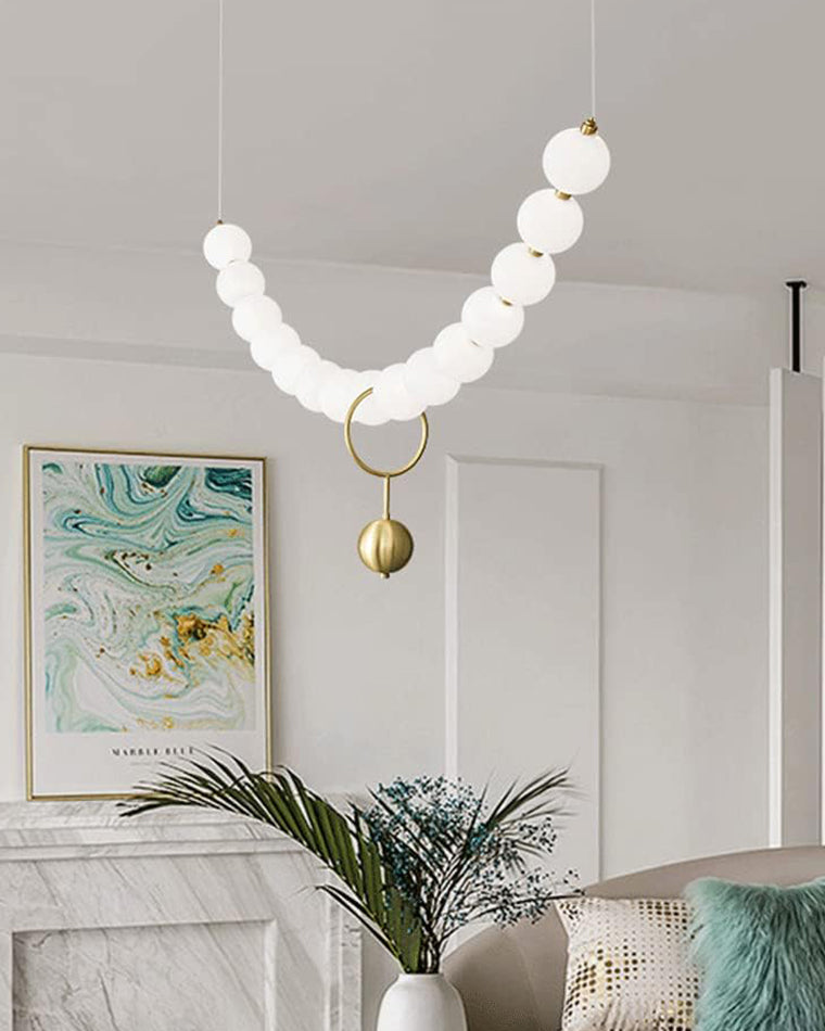 WOMO Pearl Arc Chandelier-WM2102b