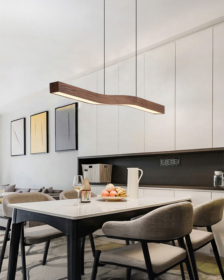 WOMO Wood Linear Pendant Light-WM2443