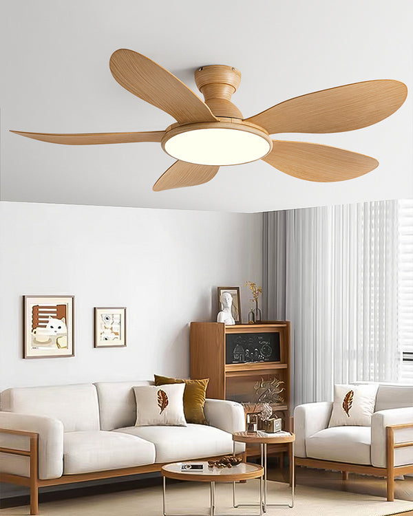 WOMO Low Profile Ceiling Fan with Bright Light - WM5153