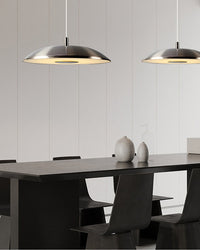 WOMO Chrome Flying Saucer Pendant Light-WM2727
