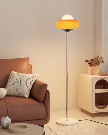 WOMO Torchiere Orange Floor Lamp-WM7092