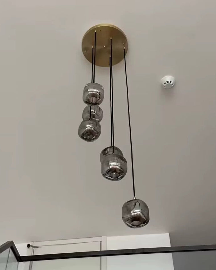 WOMO Waterfall Glass Pendant Chandelier-WM2111b