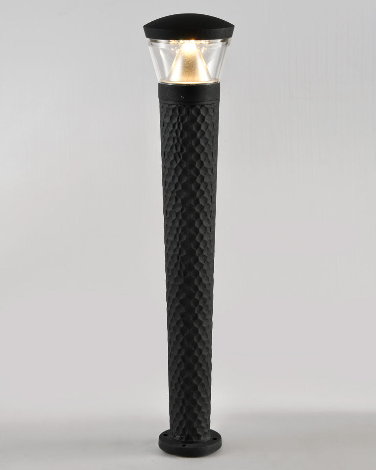 WOMO Black Pathway Bollard Light-WM9110