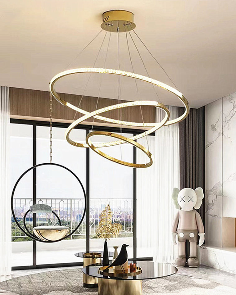 WOMO Tiered Circular Led Chandelier-WM2725