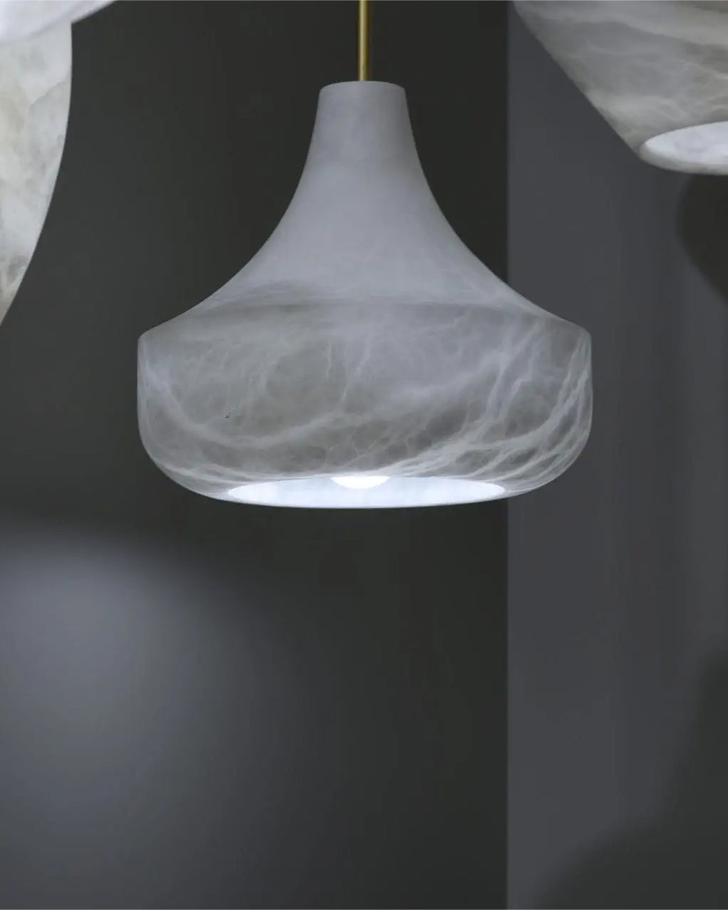 WOMO Cone Alabaster Pendant Light-WM2905