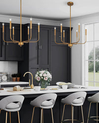 WOMO Gold Candlestick Chandelier-WM2509