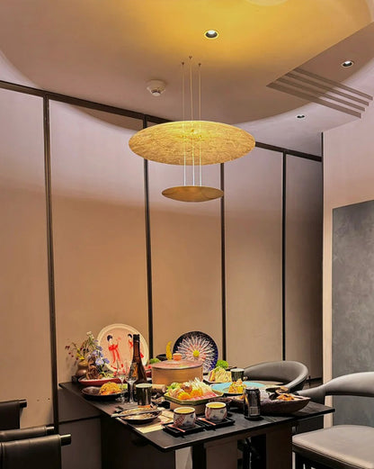 WOMO Gold Disc Pendant Light-WM2476