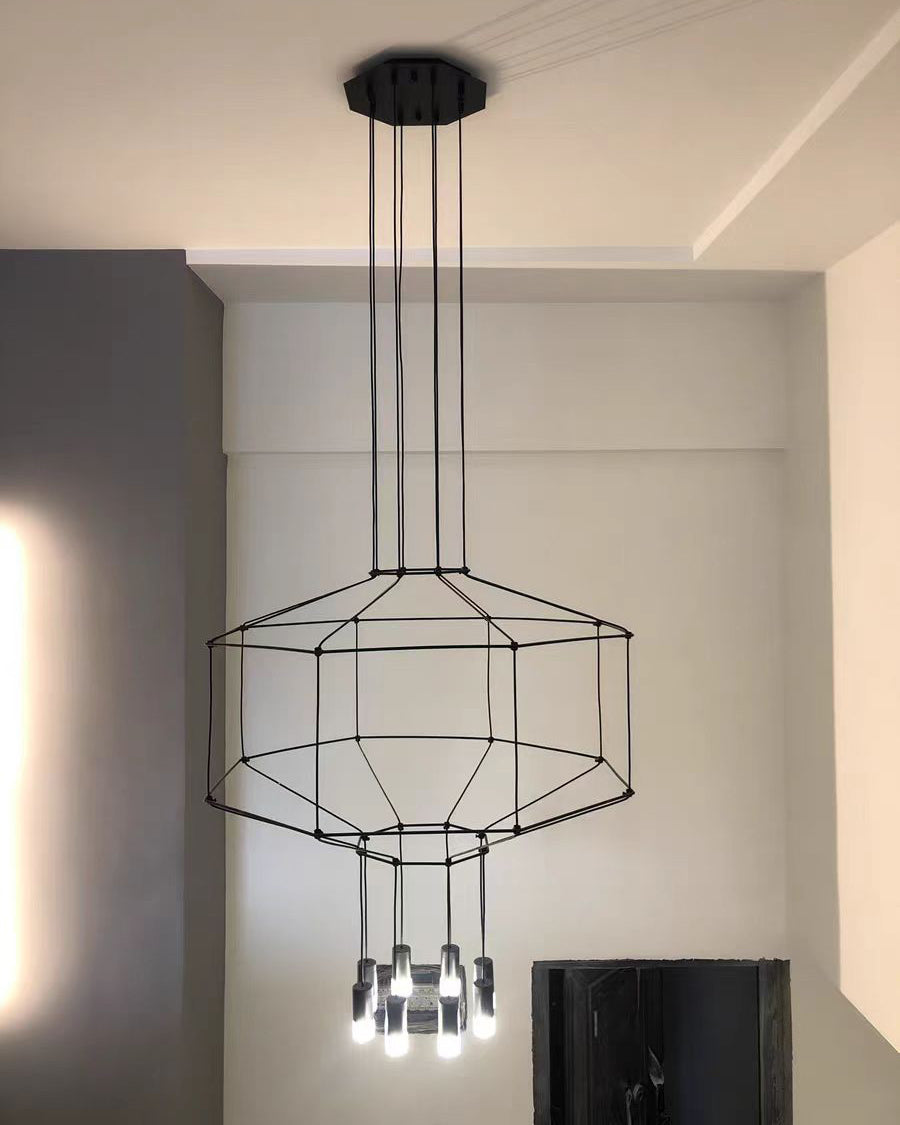 WOMO Wire Tiered Sculptural Chandelier-WM2066