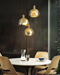 WOMO Asymmetrical Flower Glass Pendant Light-WM2681