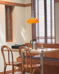 WOMO Pumpkin Glass Dome Pendant Light-WM2675