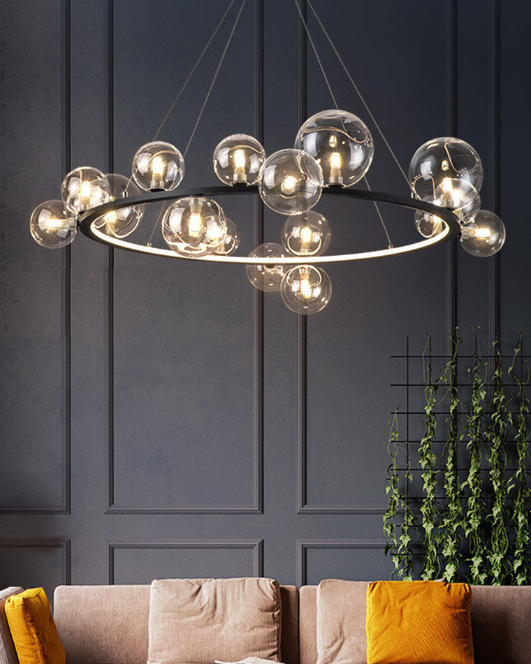 WOMO Circular Glass Bubble Chandelier-WM2493