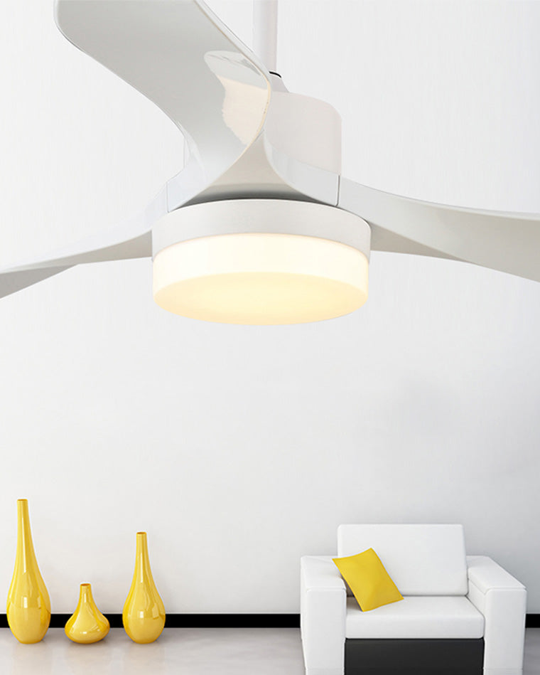 WOMO 3 Blade White Ceiling Fan Lamp-WM5100