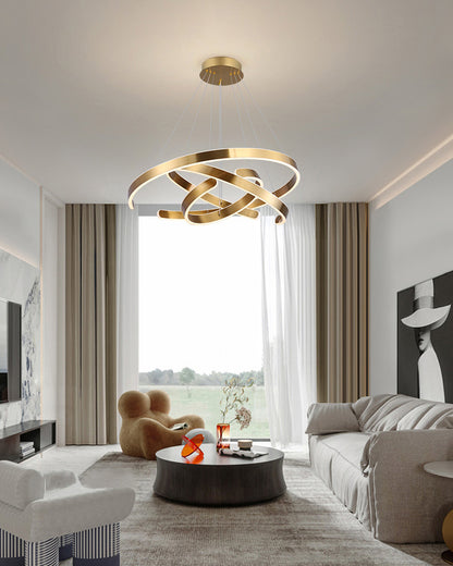 WOMO Tiered Circular Led Chandelier-WM2651