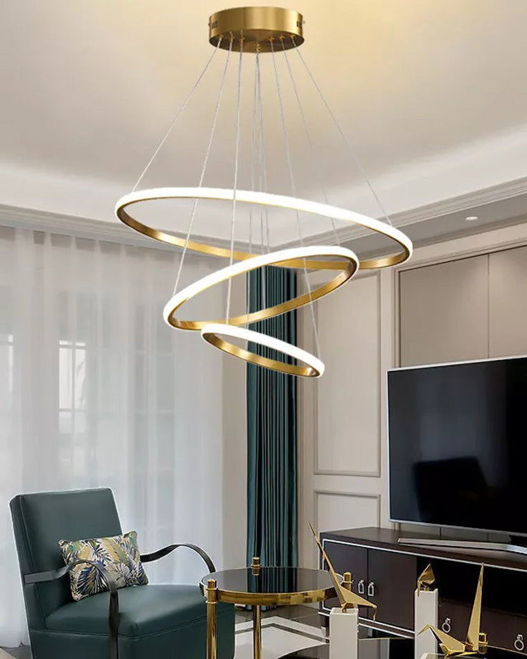 WOMO Tiered Circular Led Chandelier-WM2458