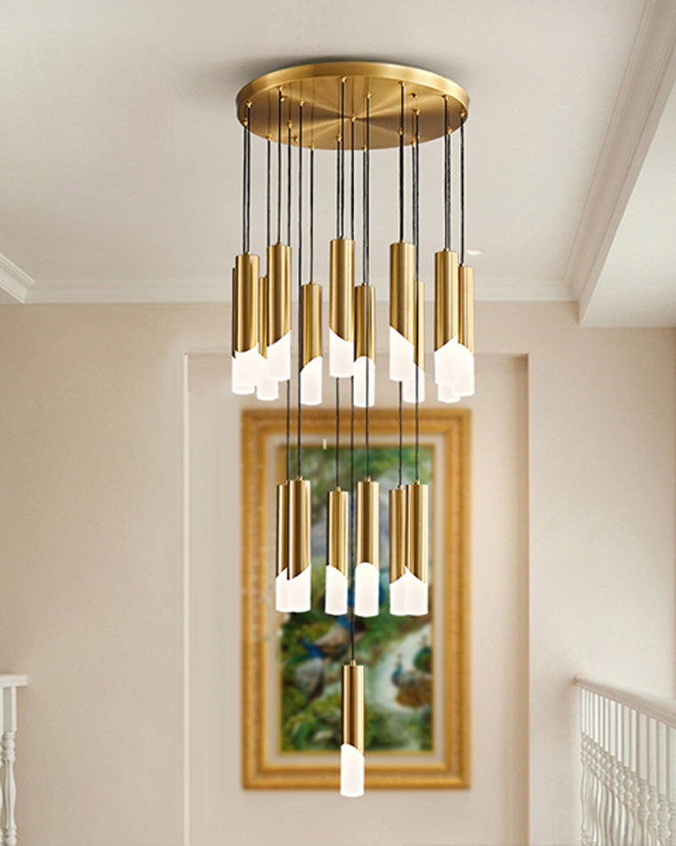 WOMO Cylinder Cascading Chandelier-WM2532