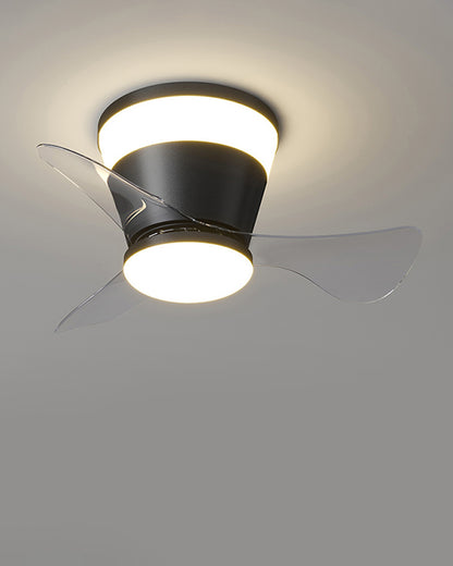 WOMO Small Low Profile Ceiling Fan Lamp-WM5084