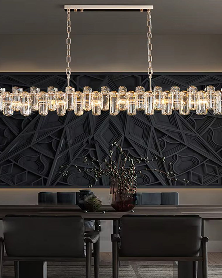 WOMO Crystal Linear Chandelier-WM2383