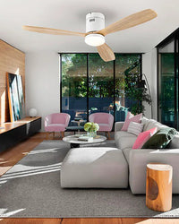 WOMO Low Profile Ceiling Fan Lamp-WM5040