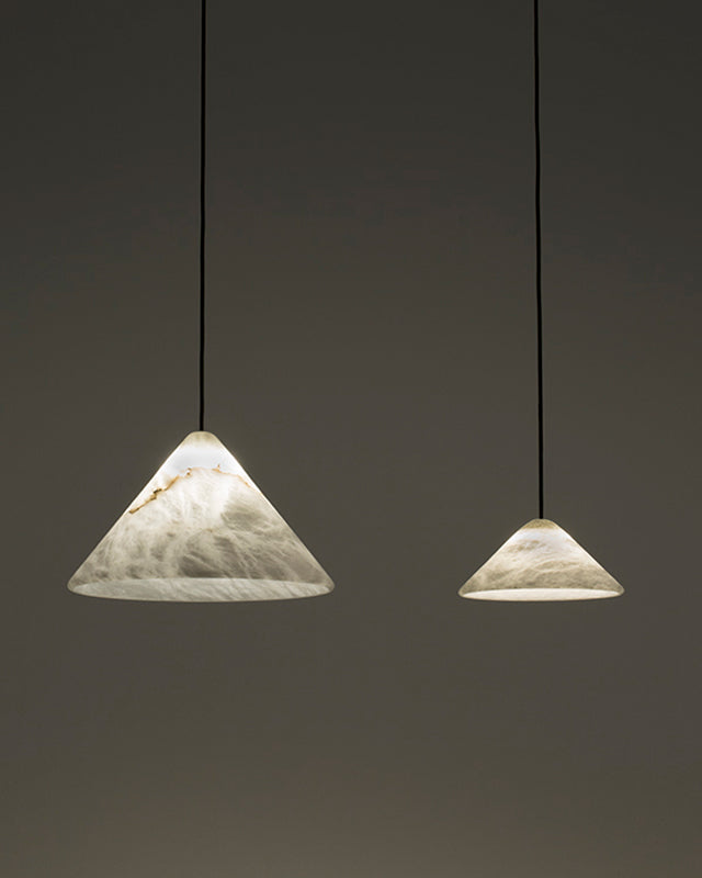 WOMO Alabaster Cone Pendant Light-WM2925