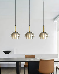 WOMO Glass Bell Pendant Light-WM2789