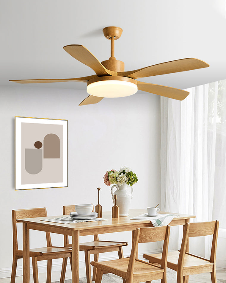 WOMO Scandi 5 Blade Ceiling Fan Lamp-WM5125