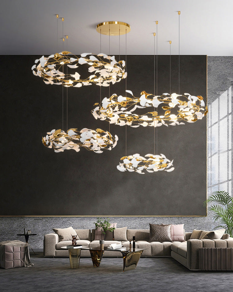 WOMO Gingko Circular Chandelier-WM2428