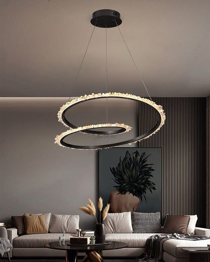 WOMO Rock Crystal Swirl Chandelier-WM2709