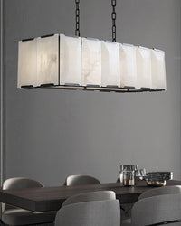 WOMO Rectangular Alabaster Chandelier-WM2847