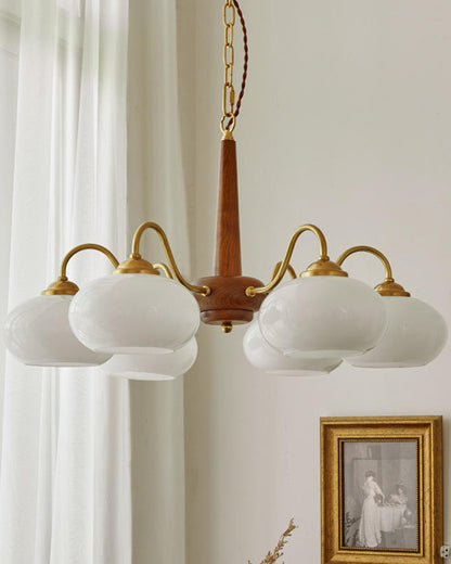 WOMO Retro Milk Glass Chandelier-WM2303