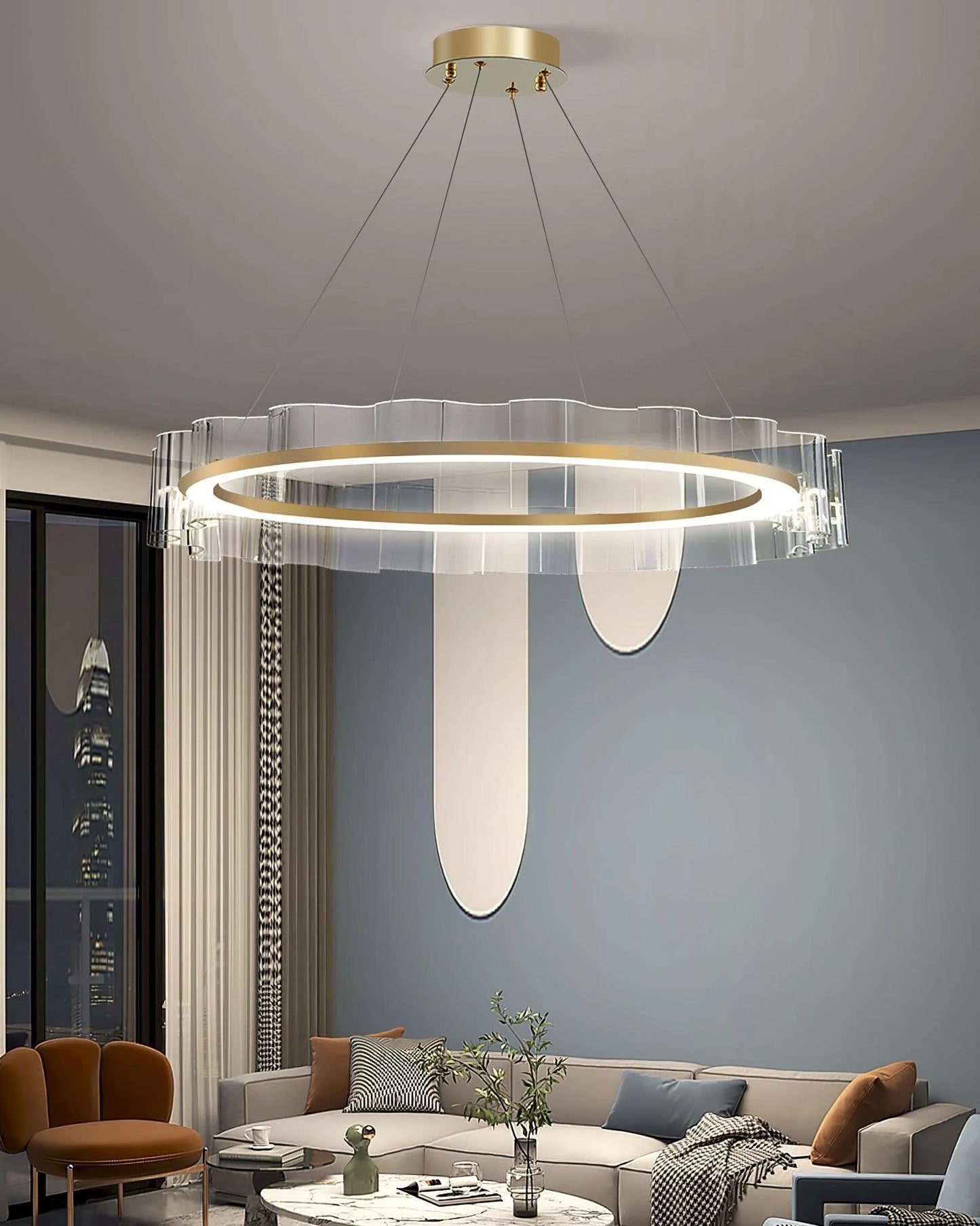 WOMO Acrylic Ring Led Chandelier-WM2604