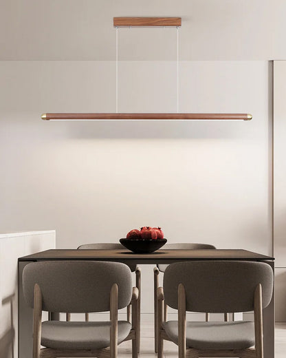 WOMO Walnut Linear Led Pendant Light-WM2520