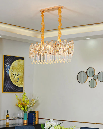 WOMO Oblong Crystal Chandelier-WM2783