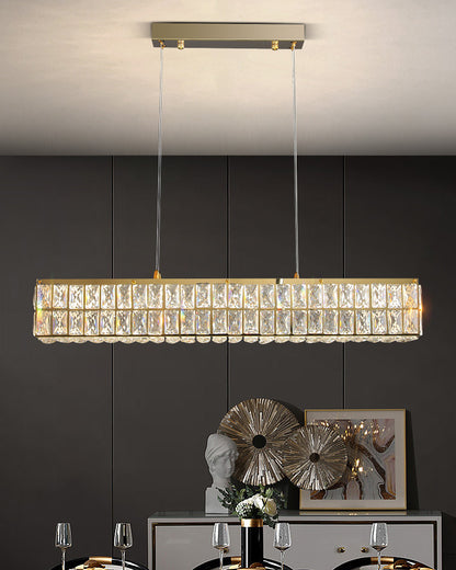 WOMO Rectangular Crystal Chandelier-WM2625