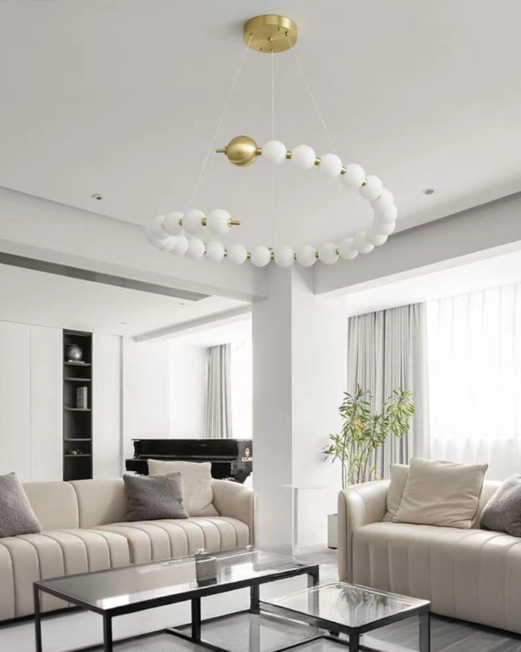 WOMO Spiral Pearl Chandelier-WM2812