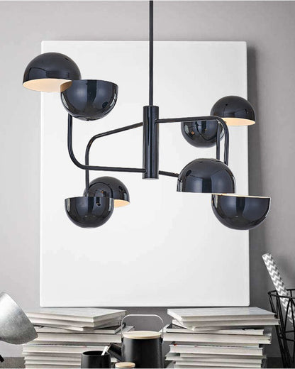 WOMO Post Modern Black Dome Chandelier-WM2753