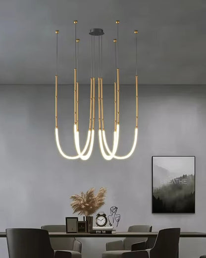 WOMO Bamboo Rope LED Chandelier-WM2752