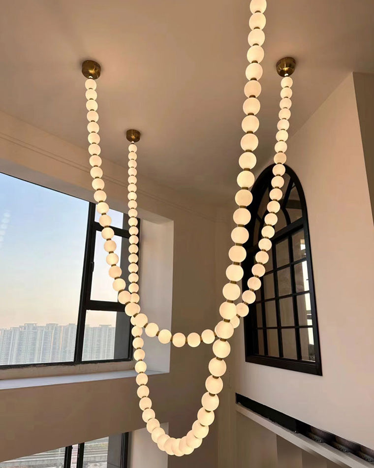 WOMO X-Pearl Necklace Chandelier-WM2799