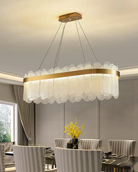 WOMO Long Oval Glass Chandelier-WM2410