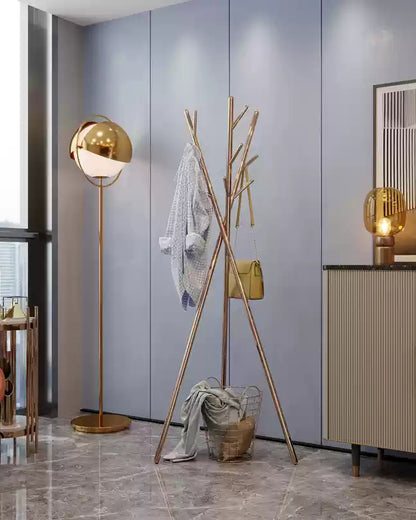 WOMO Glass Globe Floor Lamp-WM7134