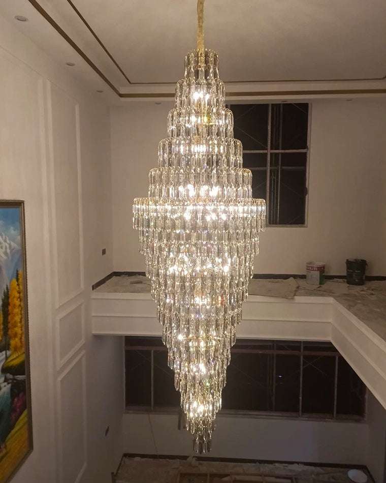 WOMO Tiered Tapers Crystal Chandelier-WM2382